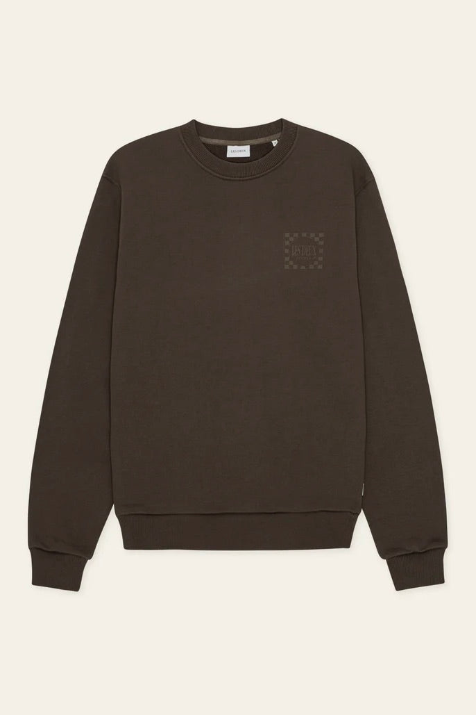 LES DEUX Ben Goods Sweatshirt Turkish Coffee Brown - Dale