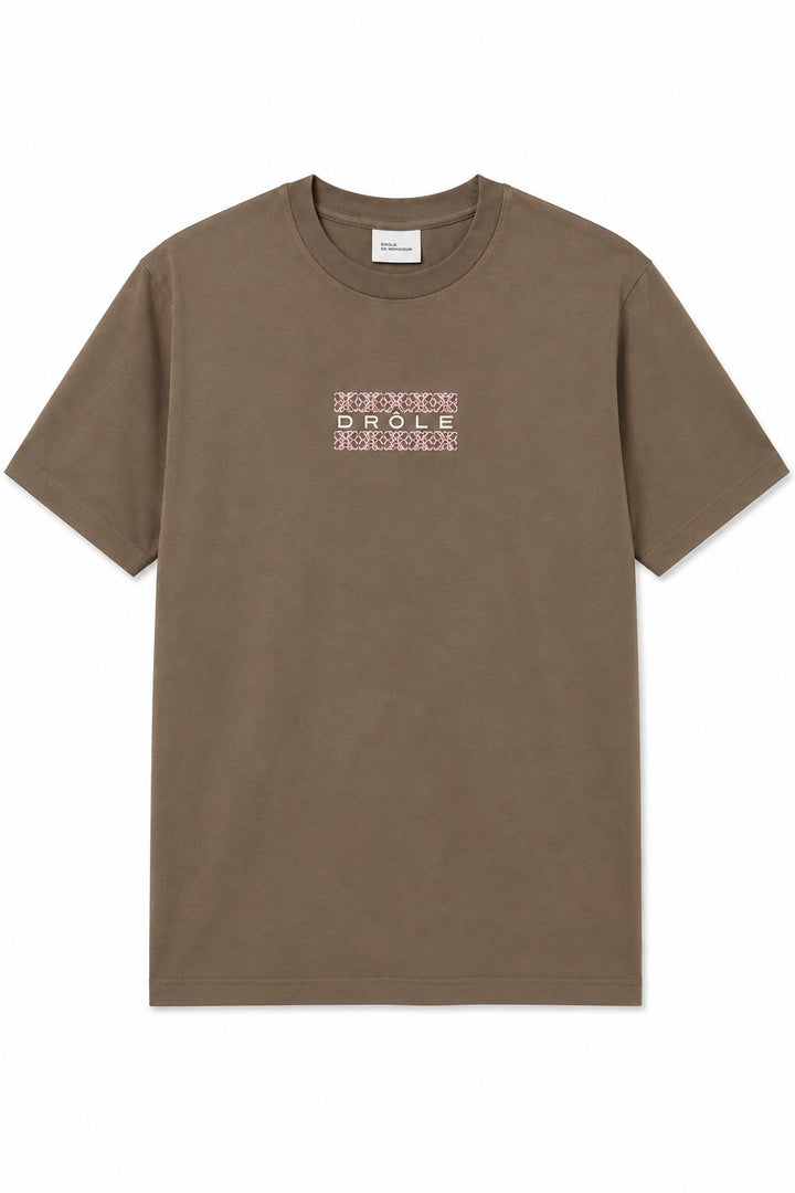 T-shirt Drôle Ornements Khaki