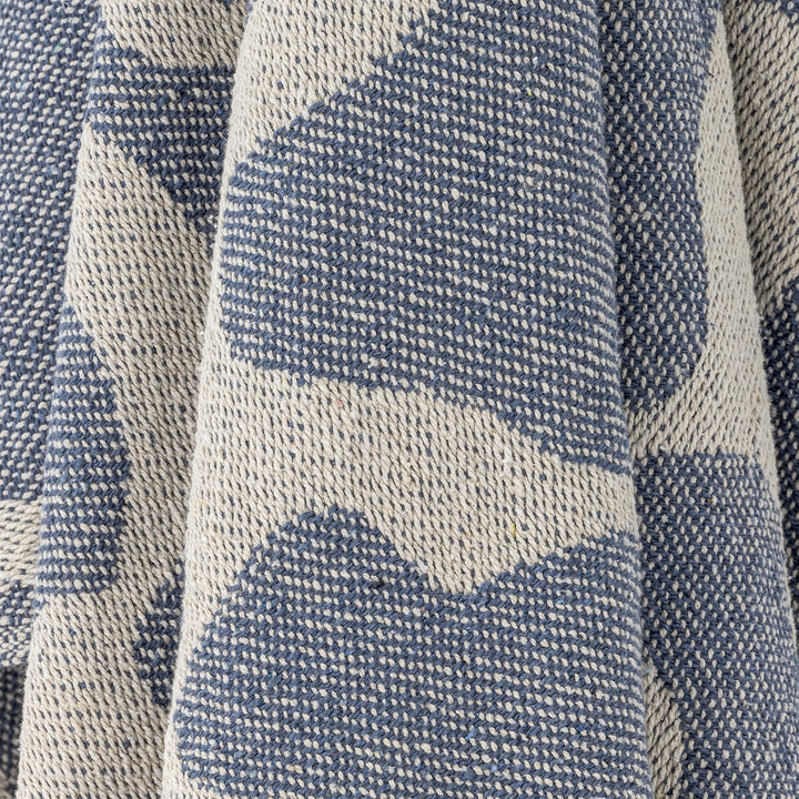 Salobre Throw, Blue, Recycled Cotton