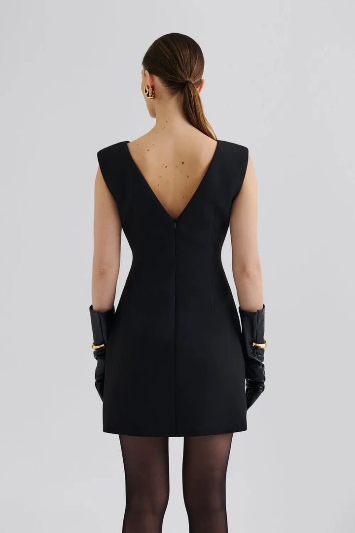 BY MALINA Adelina High Neck Mini Dress - Dale