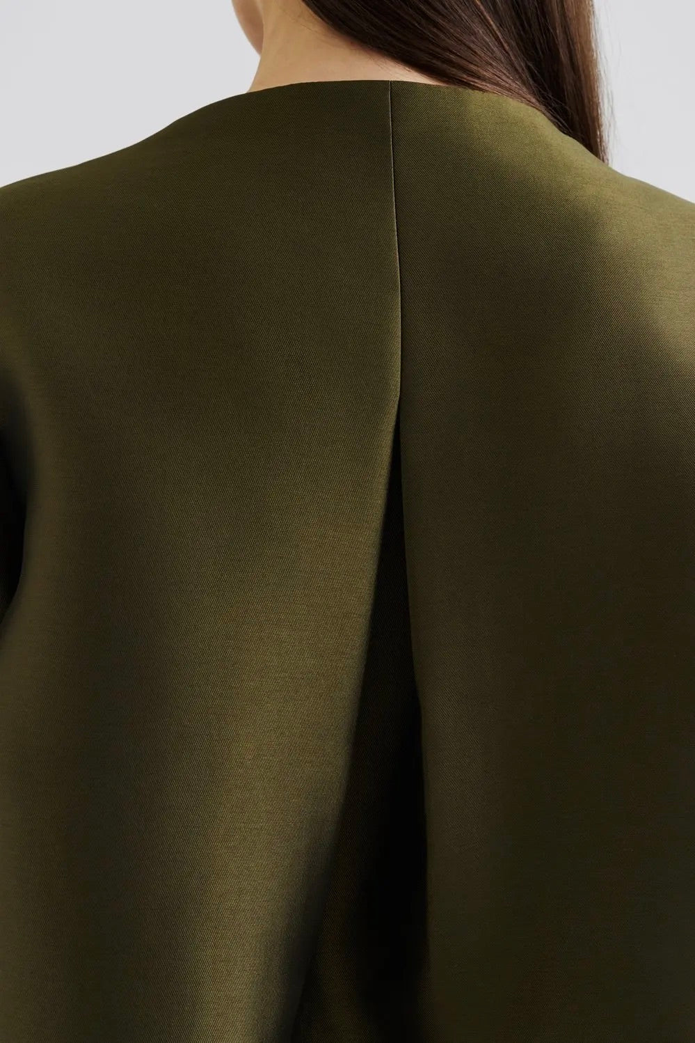 BY MALINA Ruthie Cropped Long Sleeve Blouse Olive - Dale