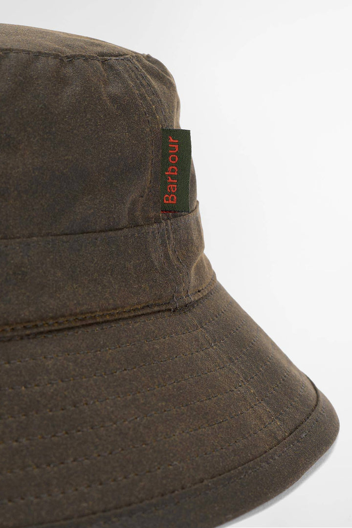 Waxed Bucket Hat Olive