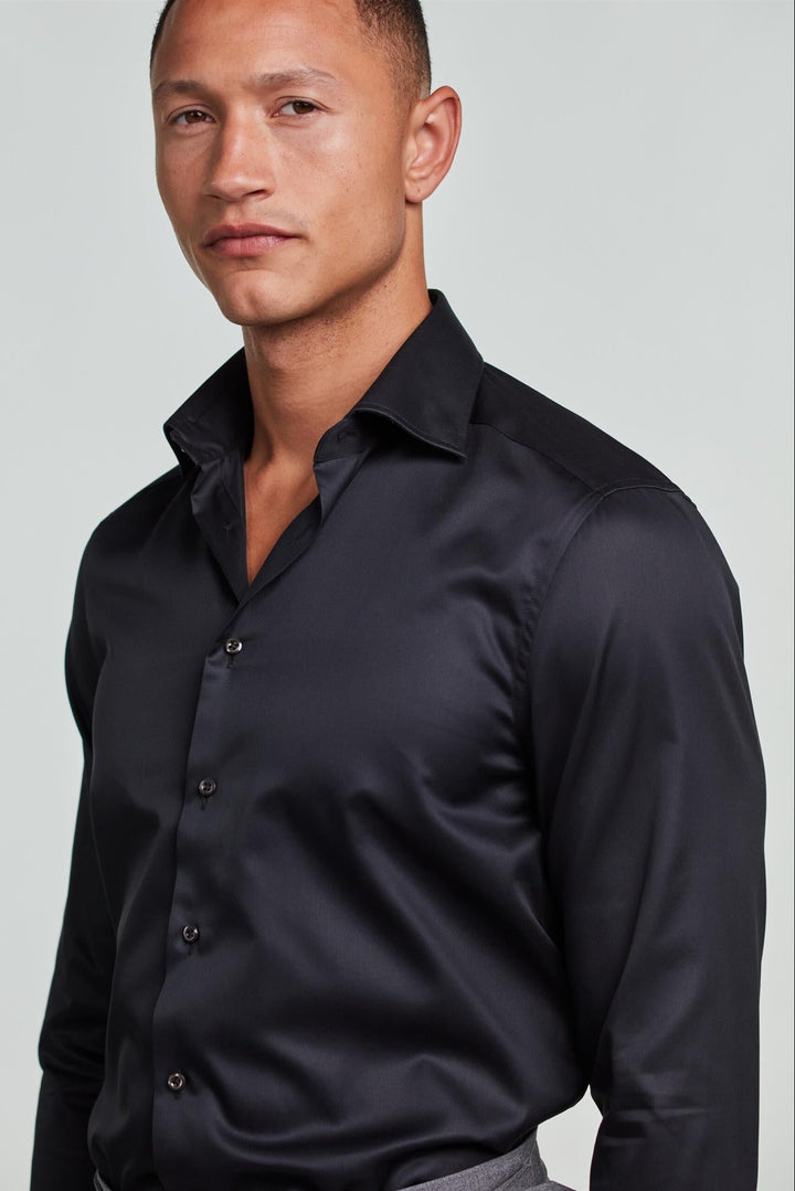 STENSTRÖMS Regular Twill Shirt C77 Black - Dale