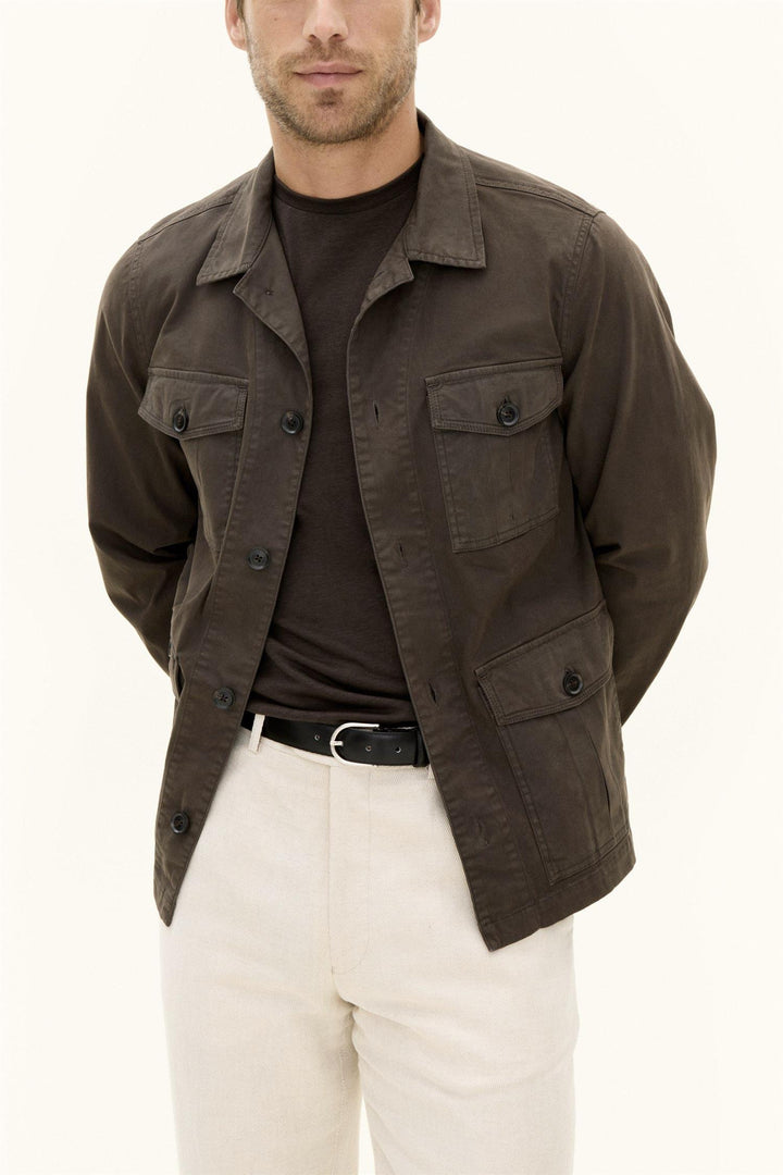 Safari Shirt Jacket Army Green