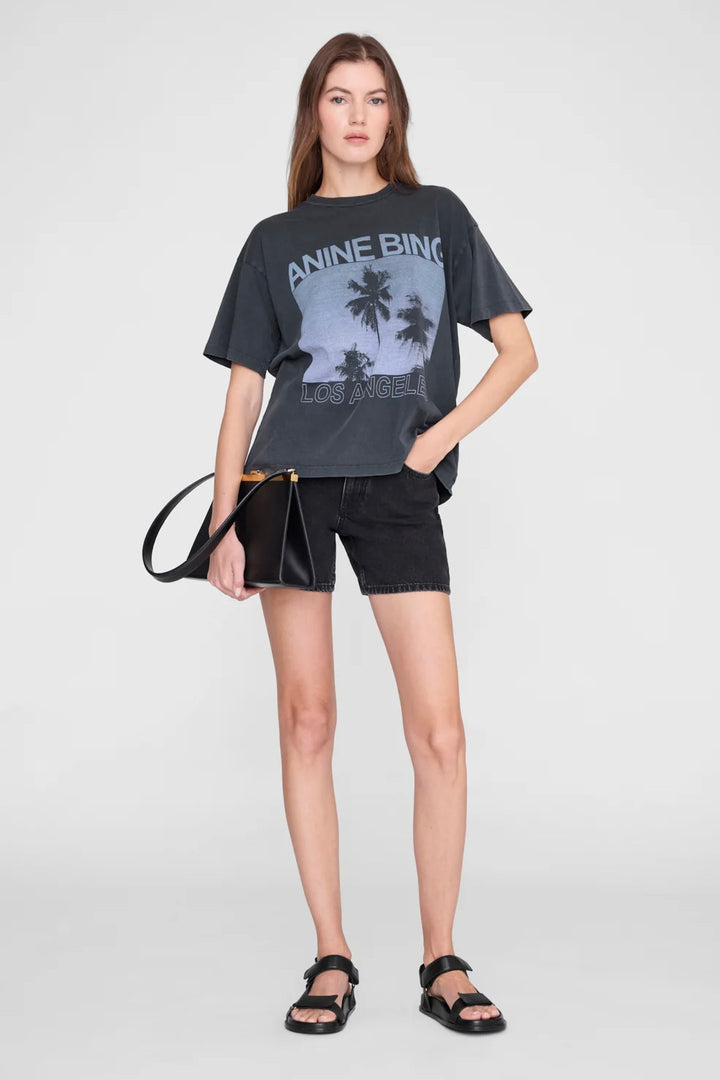 Cade Tee Palms Washed Grey