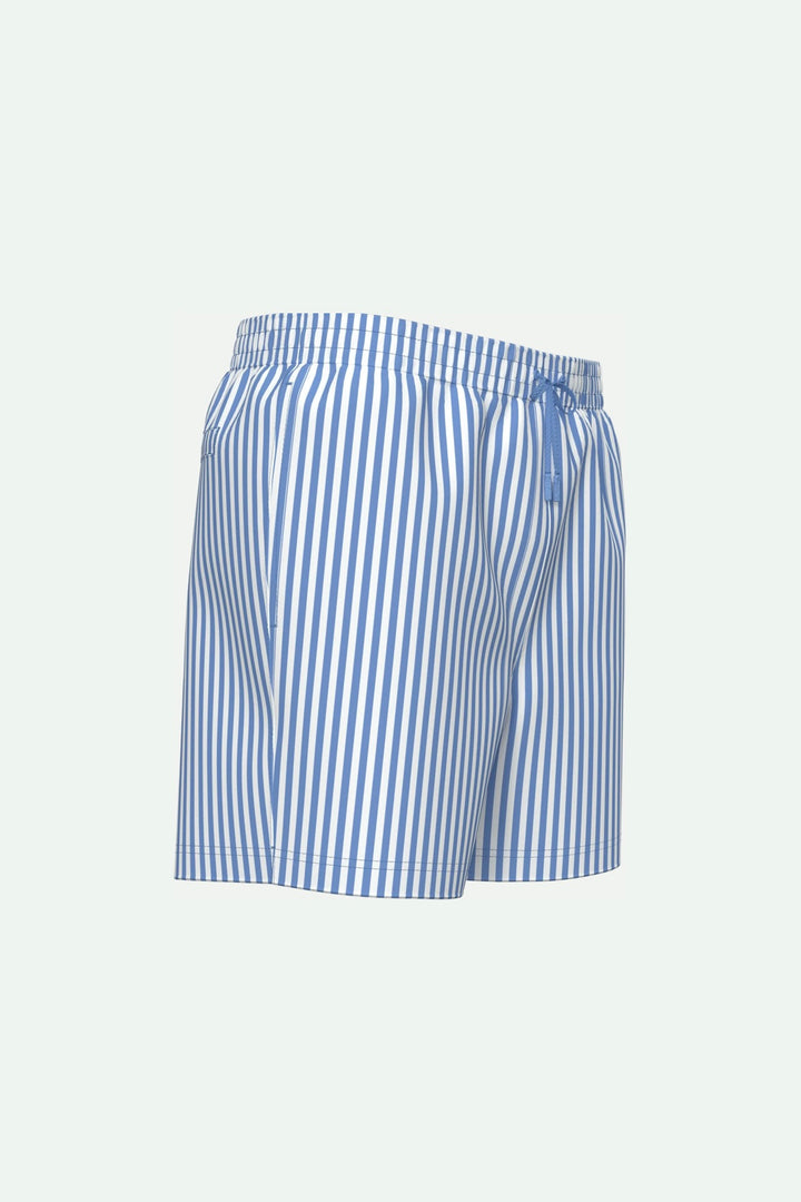 CALVIN KLEIN UNDERWEAR Medium Drawstring Waistband Swim Shorts Blue Descent - Dale