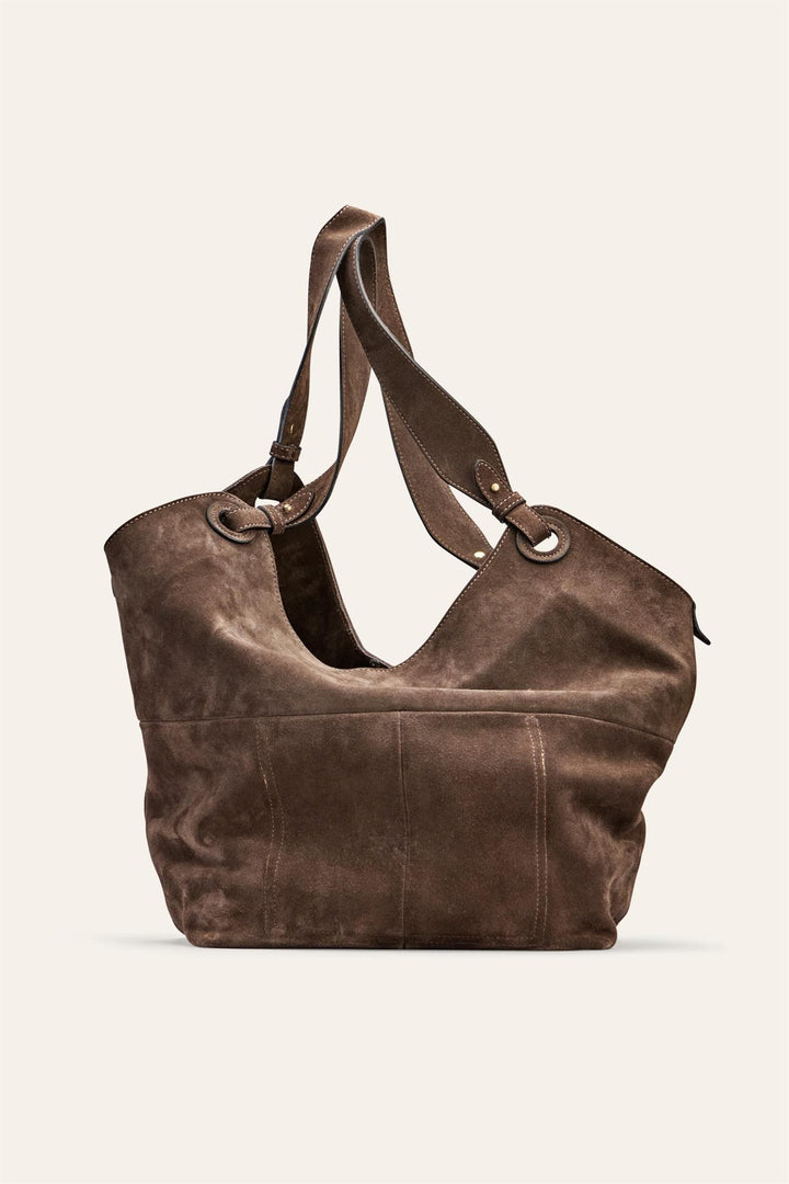 Soho Hobo Umber Suede
