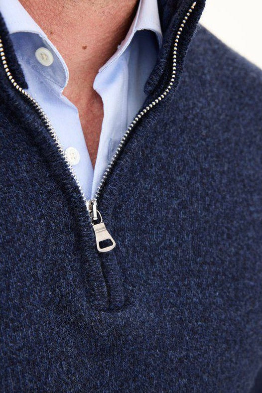 Paul Half Zip Atlantic Blue