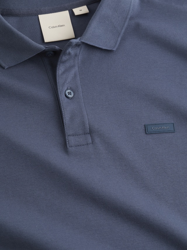 LIQUID TOUCH SLIM LS POLO BLUE