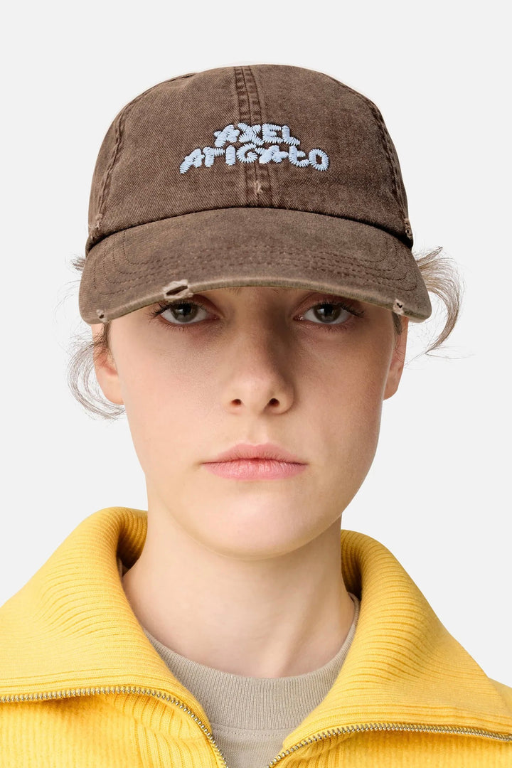 Floral Washed Cap Brown