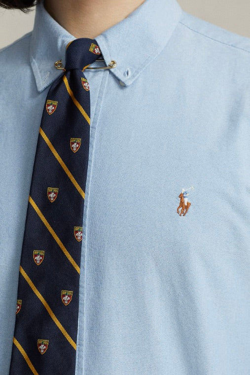 Custom Fit Oxford Shirt Blue