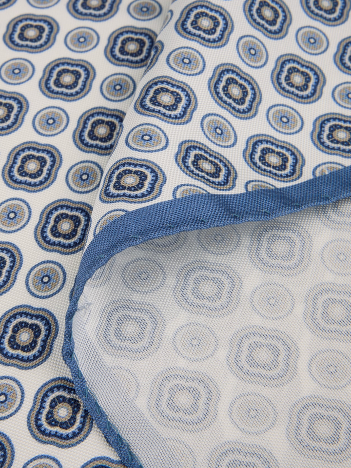 PATTERN SILK BANDANA BLUE