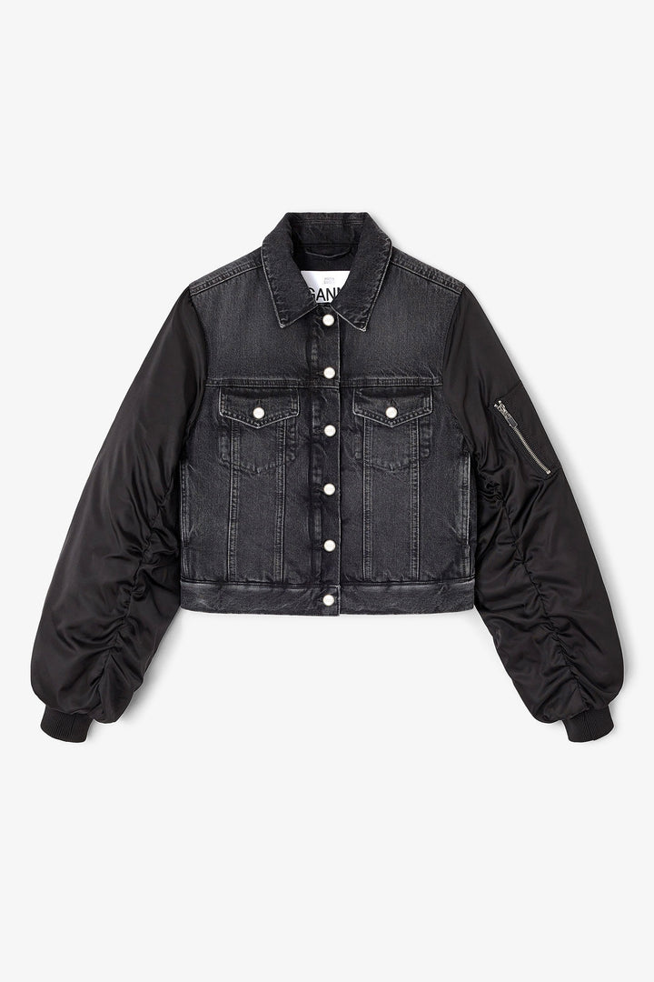 Rigid Denim Mix Jacket
