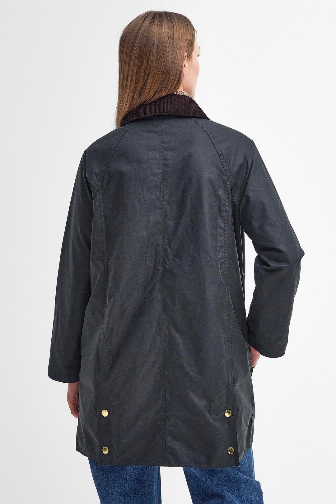 Barbour Long Beadnell Waxed Jacket Sage