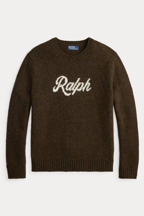 The Ralph Logo Jumper Brown Combo