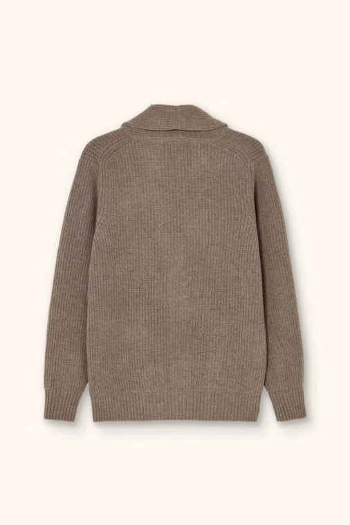 Roland Cardigan Walnut Beige