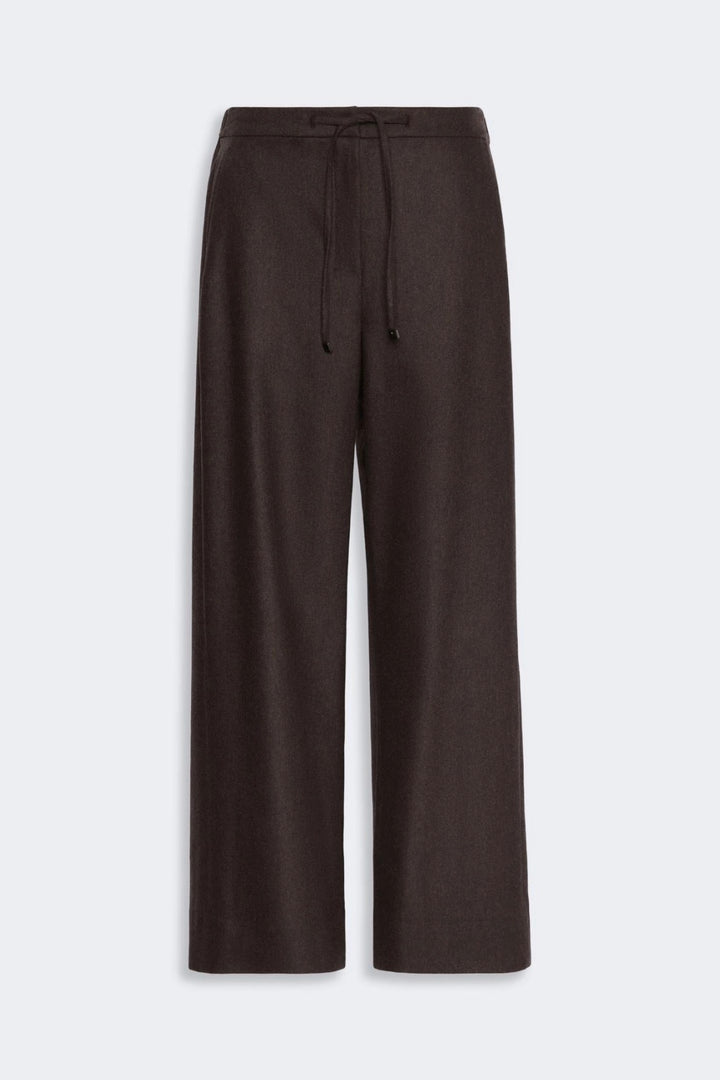 Stretch Wool Joggers Brown