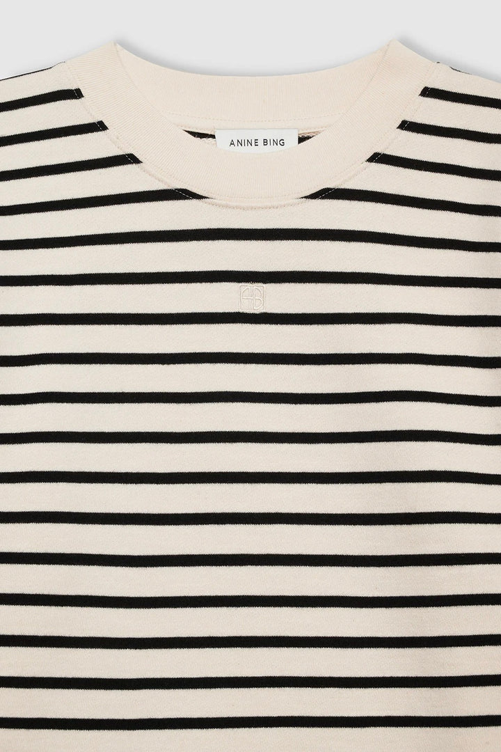 Mona Dress Black Stripe