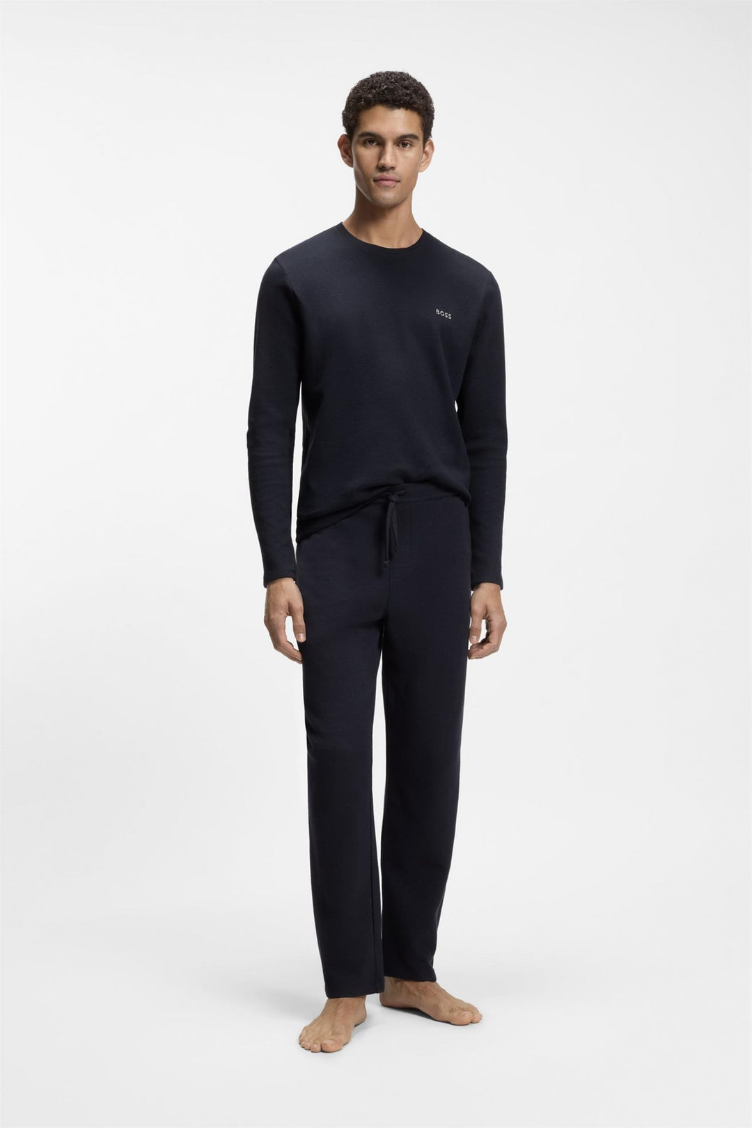 Waffle Pants Cuff Dark Blue