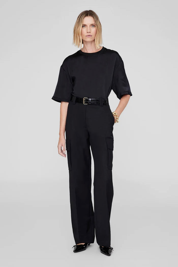 Mila Belt Embossed Black