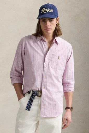 POLO RALPH LAUREN Classic Fit Oxford Shirt Pink Multi - Dale
