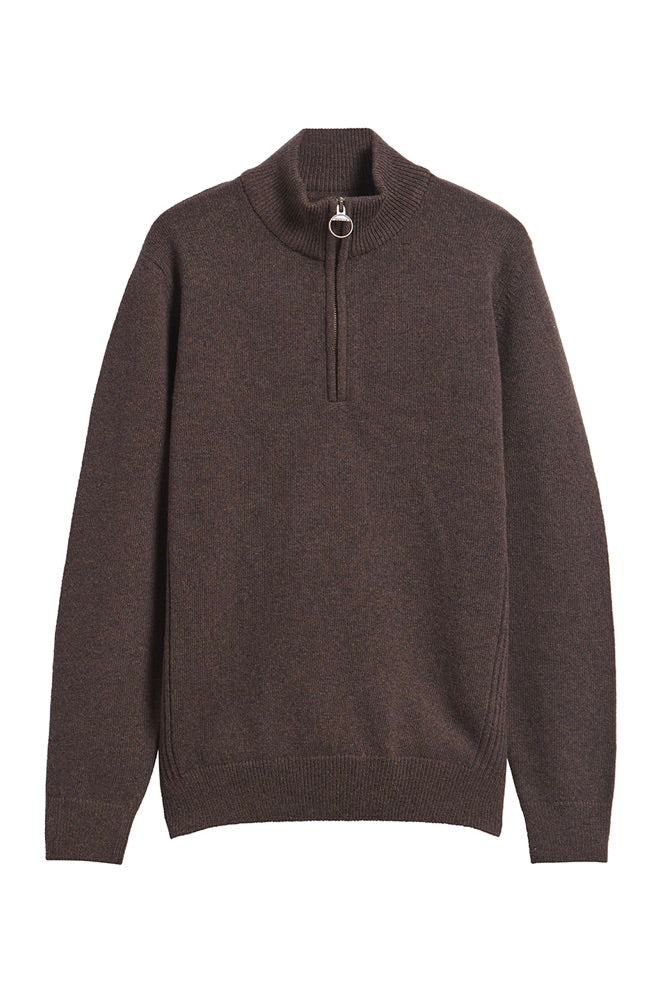 Barbour Holden Half Zip Dark Oak