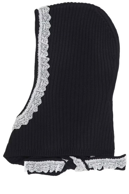 Compact Wool Balaclava Lace Sky Captain