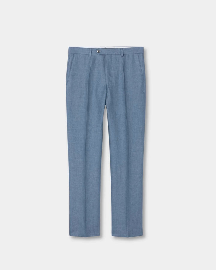 Dandy Linen Trousers Blueberry Blue