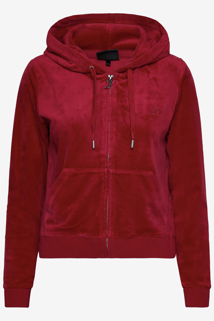 Robertson Classic Velour Zip Astor Red