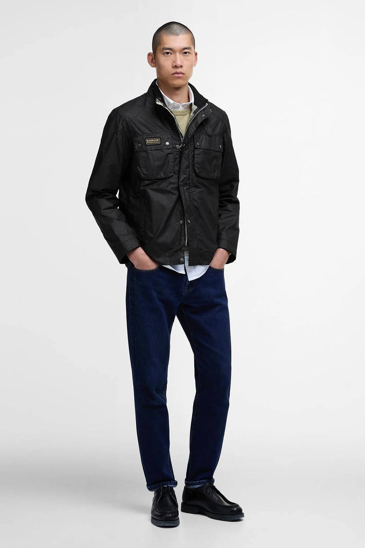 BARBOUR Merton Waxed Jacket Classic Black - Dale