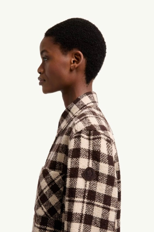 Wool Shirt Brown & White
