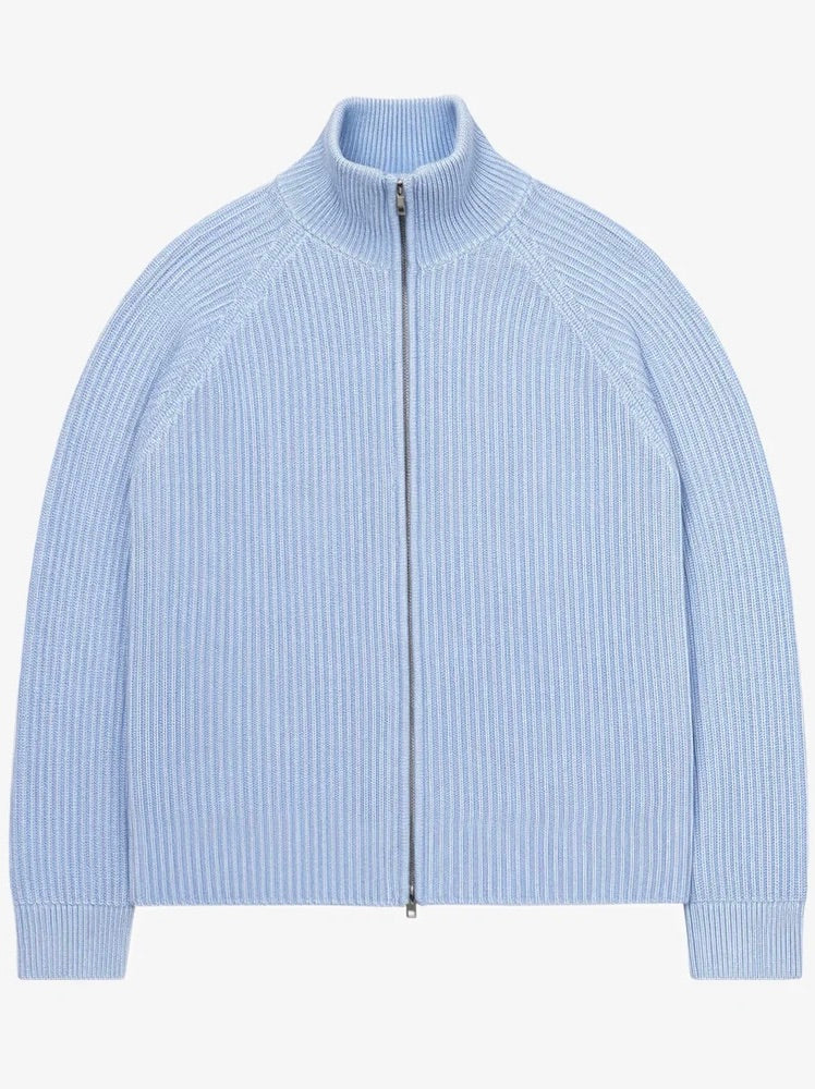 Knitted Cardigan Light Blue