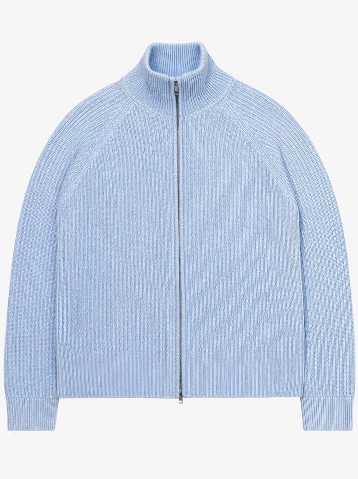 Knitted Cardigan Light Blue