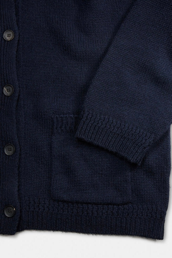 Cobe Wool Cardigan Black Blue