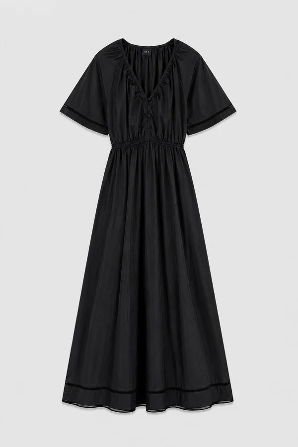 Fiola Poplin Dress Black