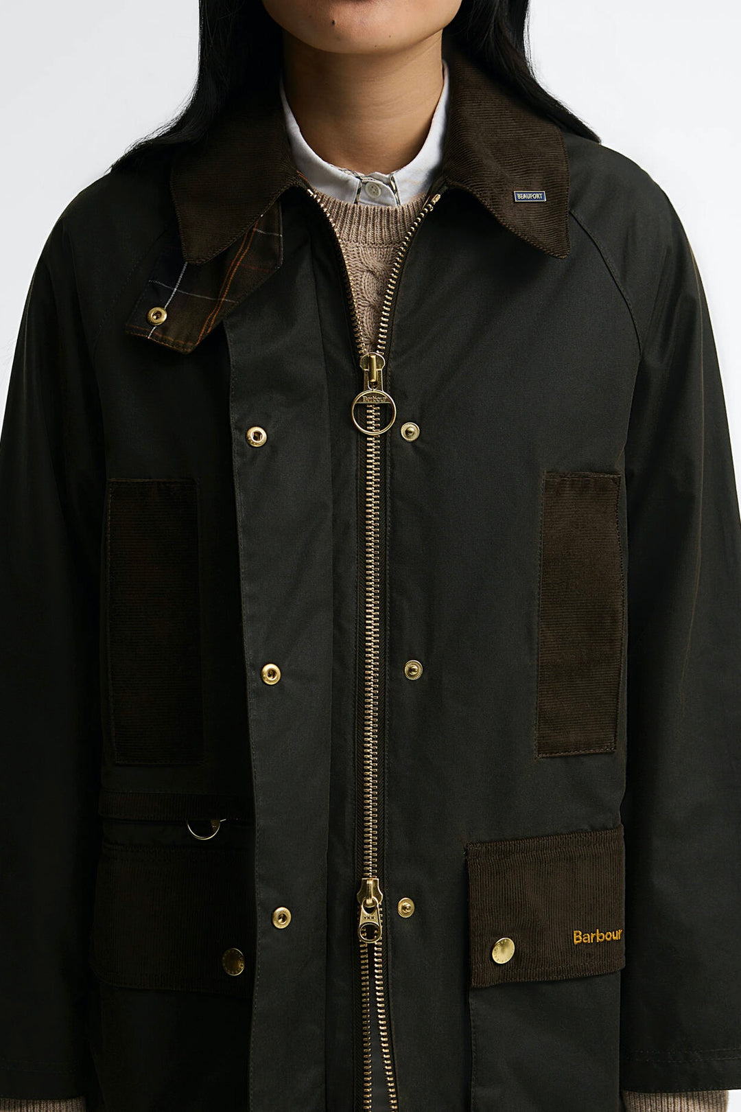 Icon Modern Beauf Wax Jacket Olive