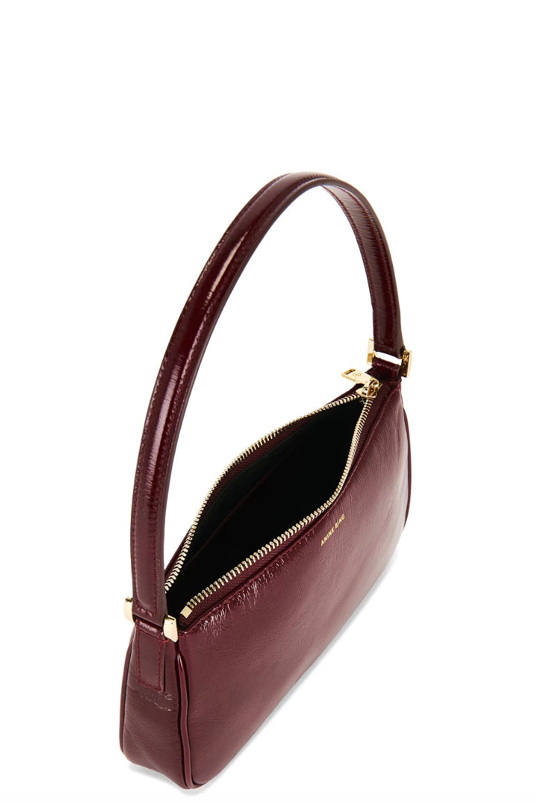 Mini Elly Bag Oxblood Crinkled Patent