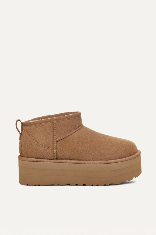 UGG W Classic Ultra Mini Platform Chestnut - Dale
