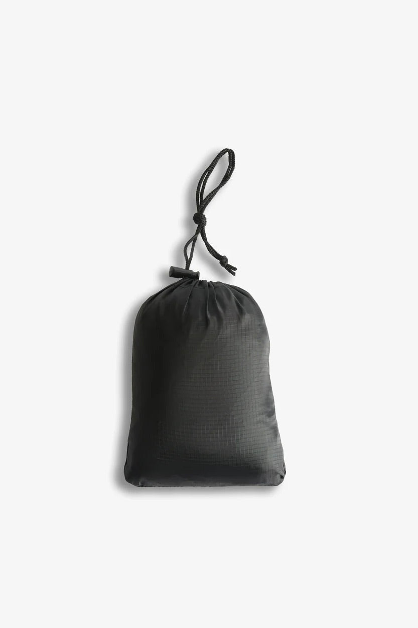 Unisex Packable Poncho Black