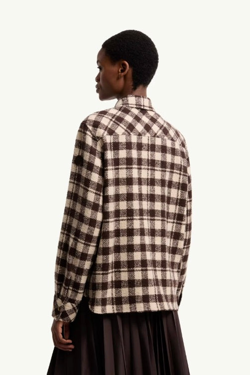 Wool Shirt Brown & White