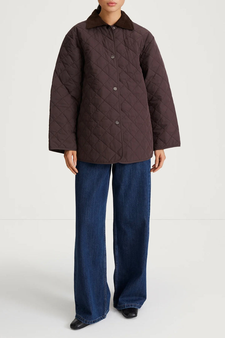 Sabria Quilted Jacket Coffee