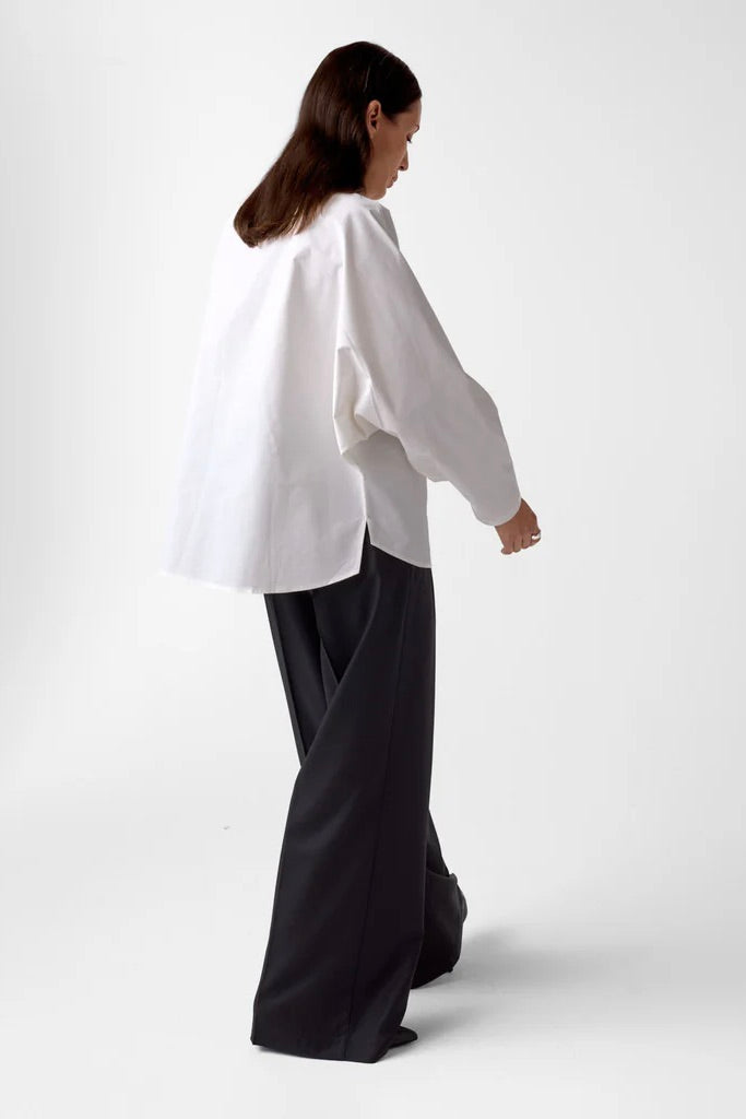 Nadia Poplin Shirt White