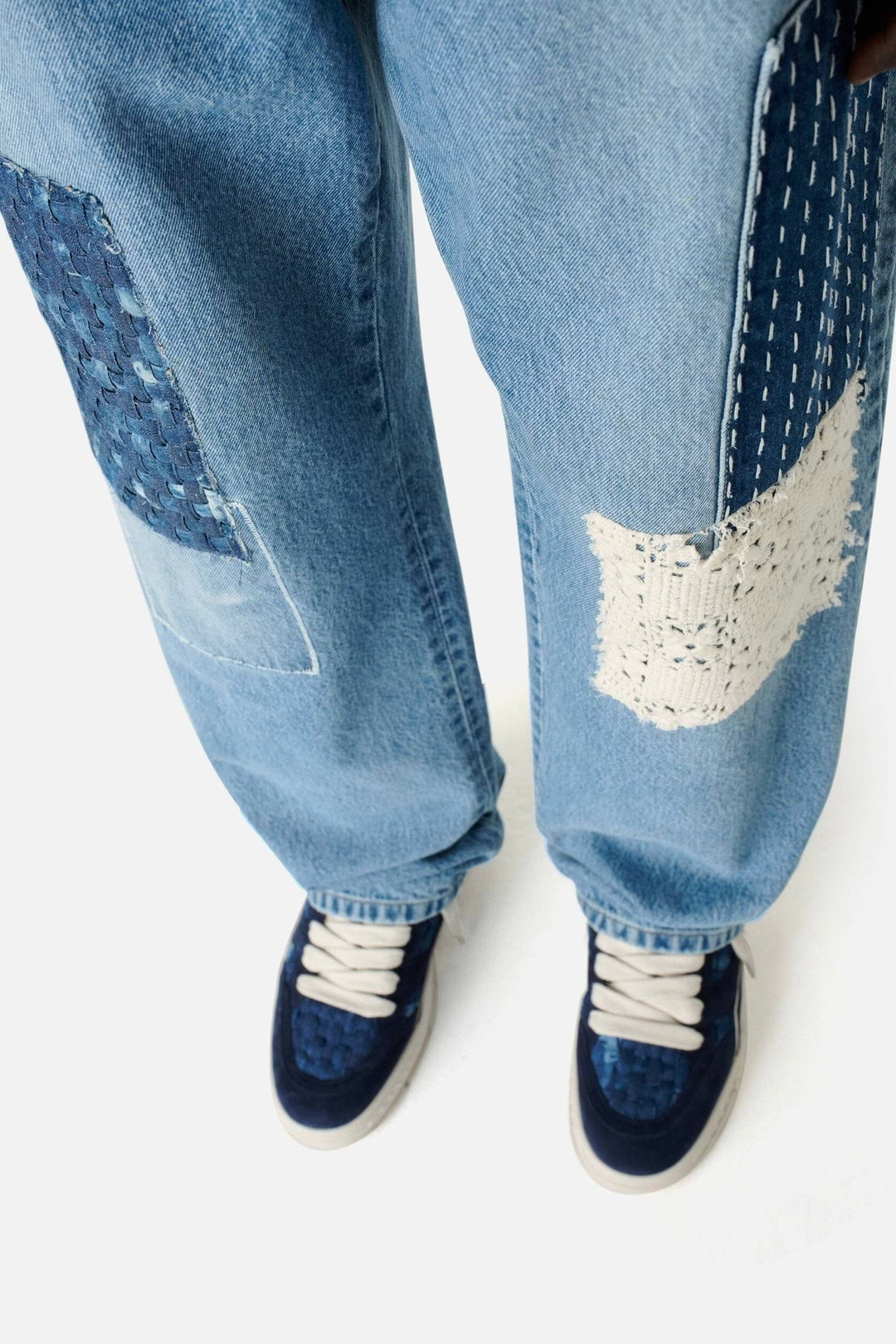 Patchwork Relaxed Jeans