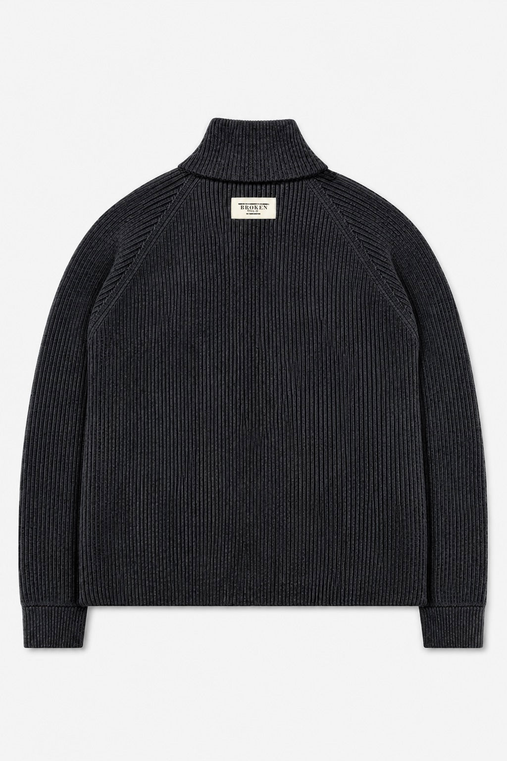 Knitted Cardigan Black Two-Tone