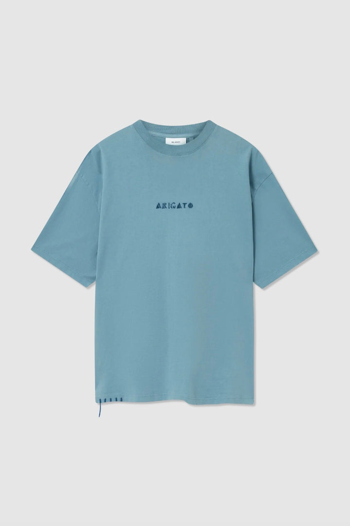 AXEL ARIGATO Threaded T-Shirt Dusty Blue - Dale