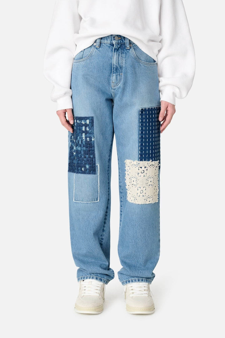 Patchwork Relaxed Jeans