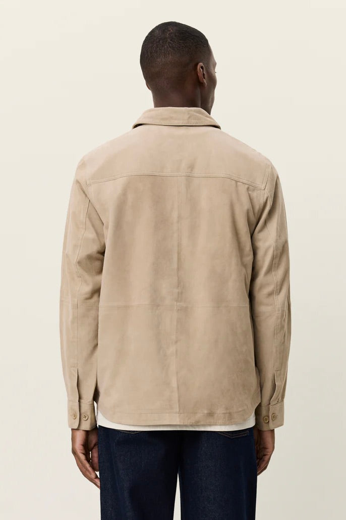LES DEUX Bertram Suede Overshirt - Dale