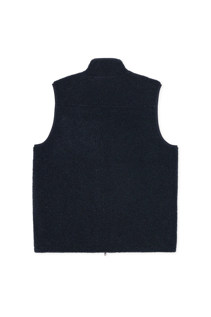Patch Teddy Vest Dark Navy