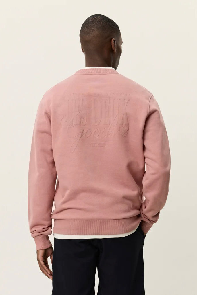 LES DEUX Ben Goods Sweatshirt Ash Rose Pink - Dale