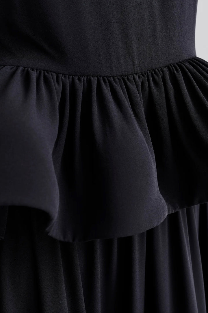 Adriana Frilled Hem Midi Skirt
